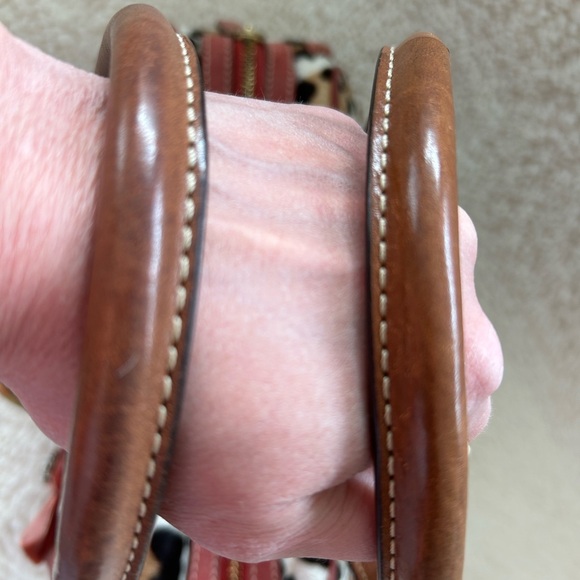 COACH VERY RARE VINTAGE Ocelot Calf Hair Leopard Print Satchel - Picture 5 of 8